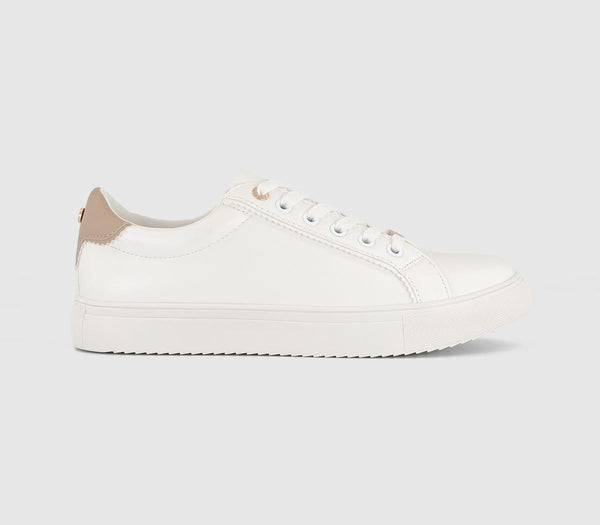 Office Famed Lace Up Cup Sole White