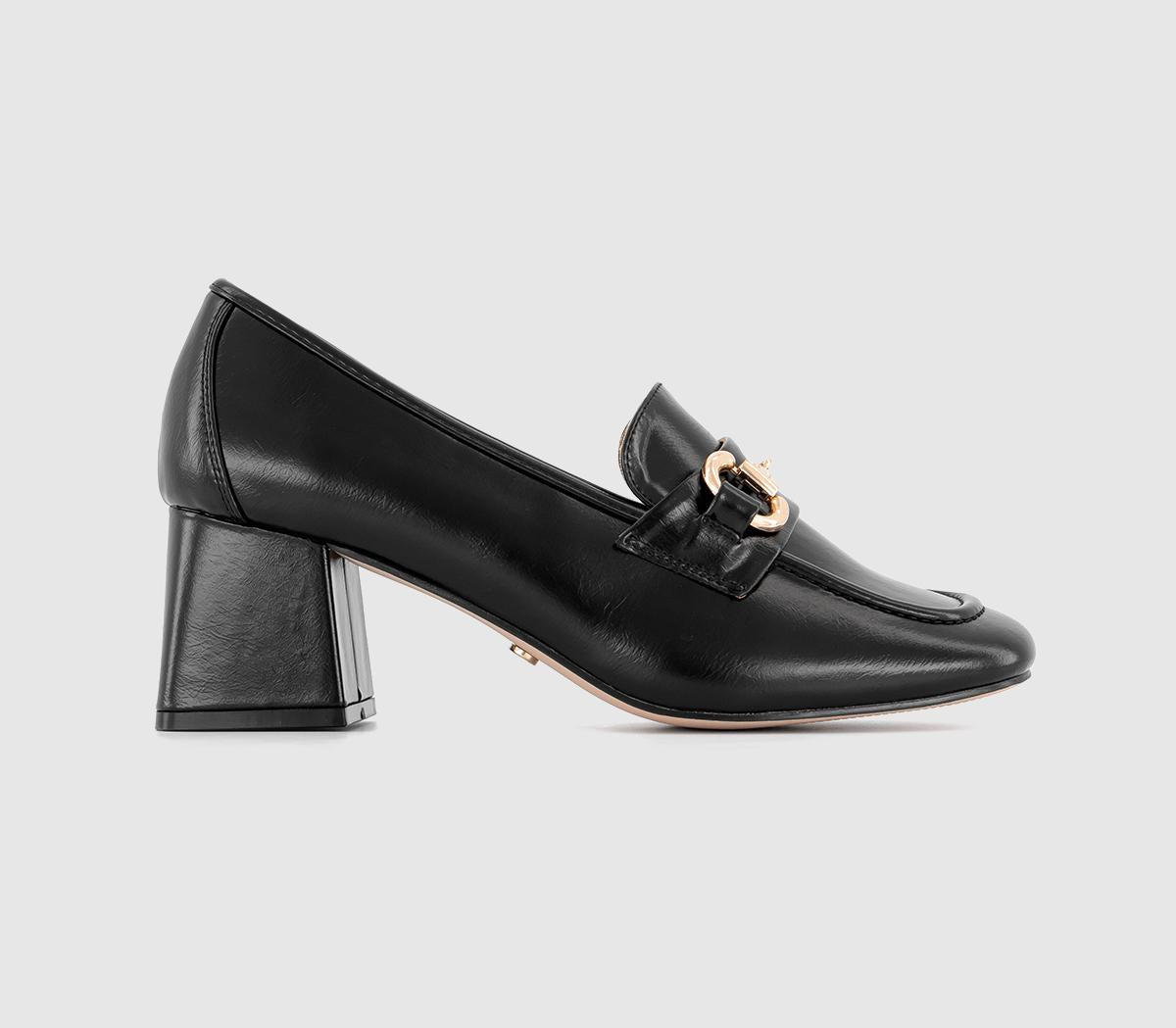 Womens Office Morgana Block Heel Loafers Black