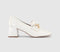 Womens Office Morgana Block Heel Loafers Off White