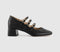 Womens OFFICE Marvellous Triple Stap Mary Jane Block Heels Black