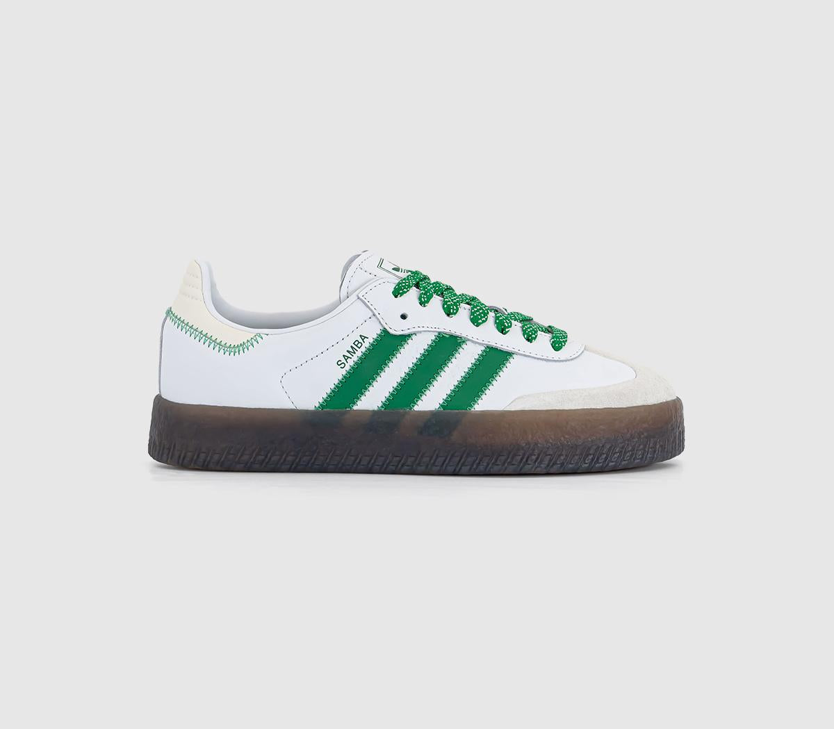 adidas Sambae White Green Off White