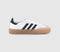 Mens Adidas Sambae White Core Black Gold Metallic Uk Size 5.5