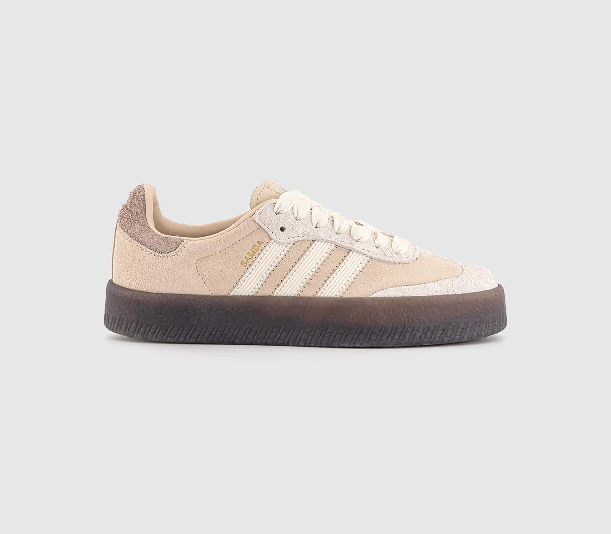 adidas Sambae Trainers Linen Offwhite Vapour Grey