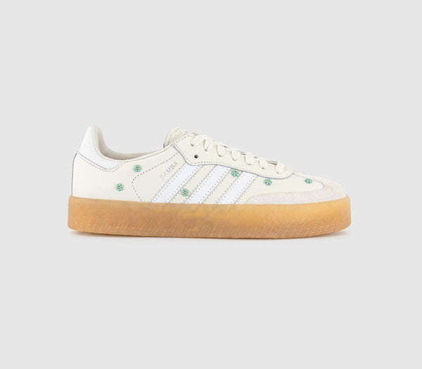  adidas Sambae Trainers Offwhite White Clear Mint Uk Size 6