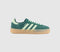 adidas Sambae Trainers Dark Green Lime Green Gum - OFFCUTS SHOES by OFFICE