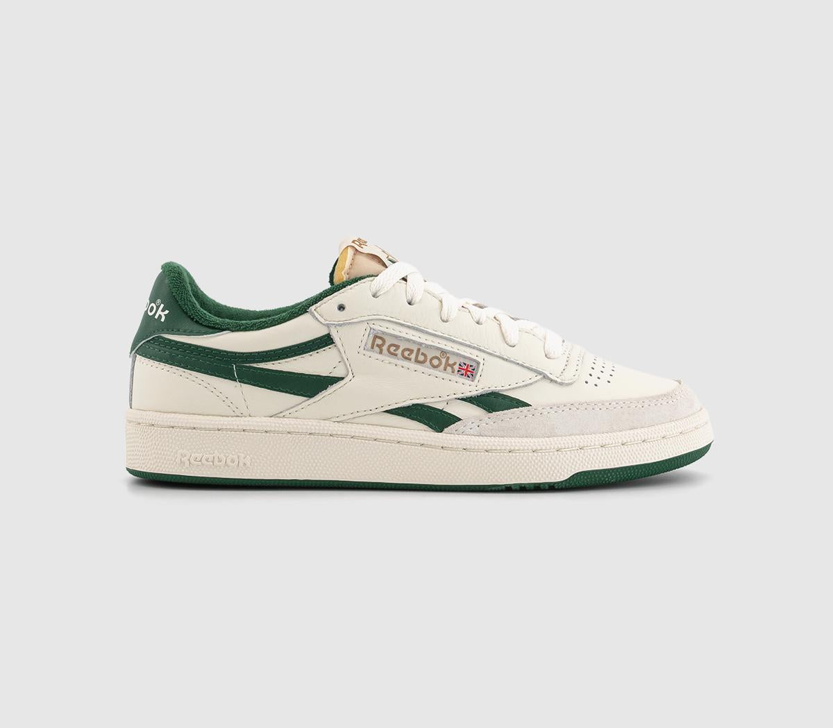 Reebok Club C Revenge Vintage Chalk Dark Green Uk Size 7