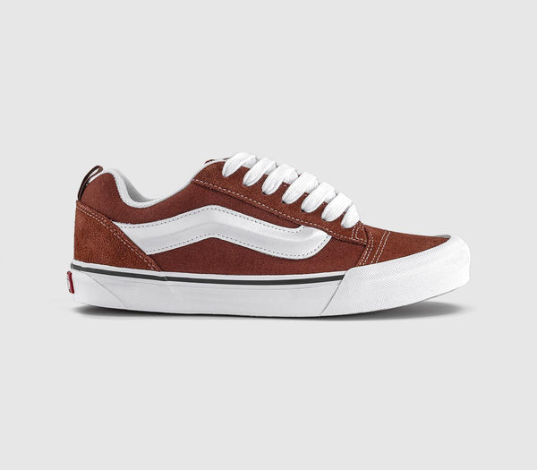 Vans Knu Skool Trainers Rust Bronze UK Size 8