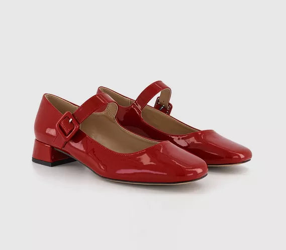 Womens Office Fujio Patent Mary Janes Red Patent