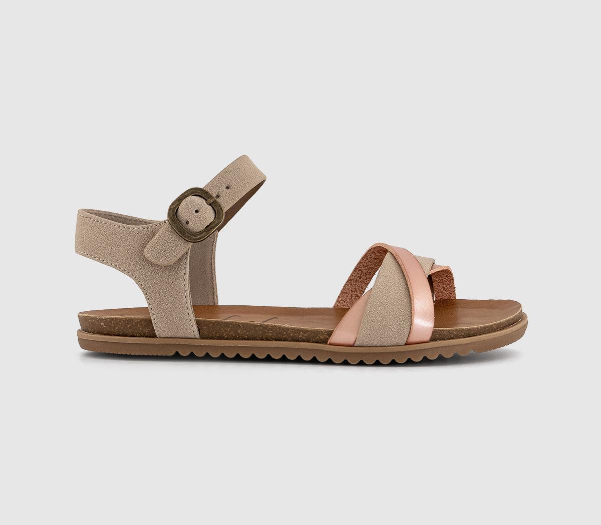 Womens Blowfish Malibu MontiB Sandals Taupe Pearl Mix