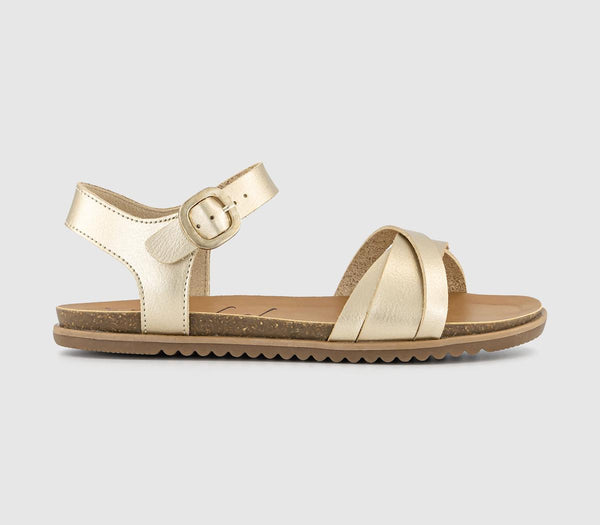 Odd Sizes - Womens Blowfish Malibu MontiB Gold - UK Sizes Right 6/Left 5