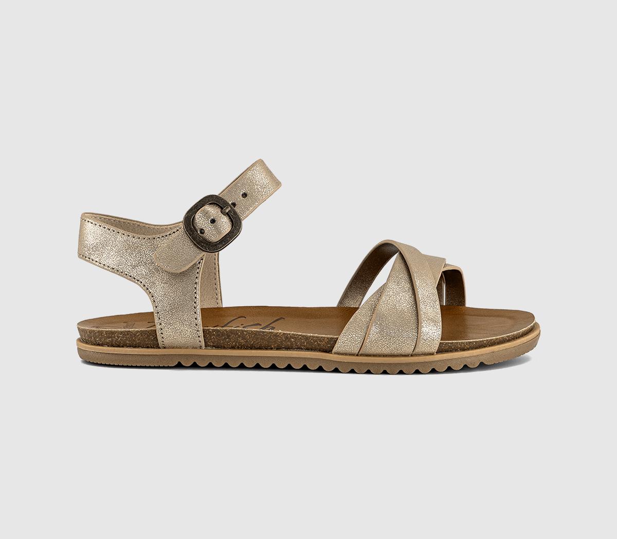 Womens Blowfish Malibu Montib Sandals Karat Gold