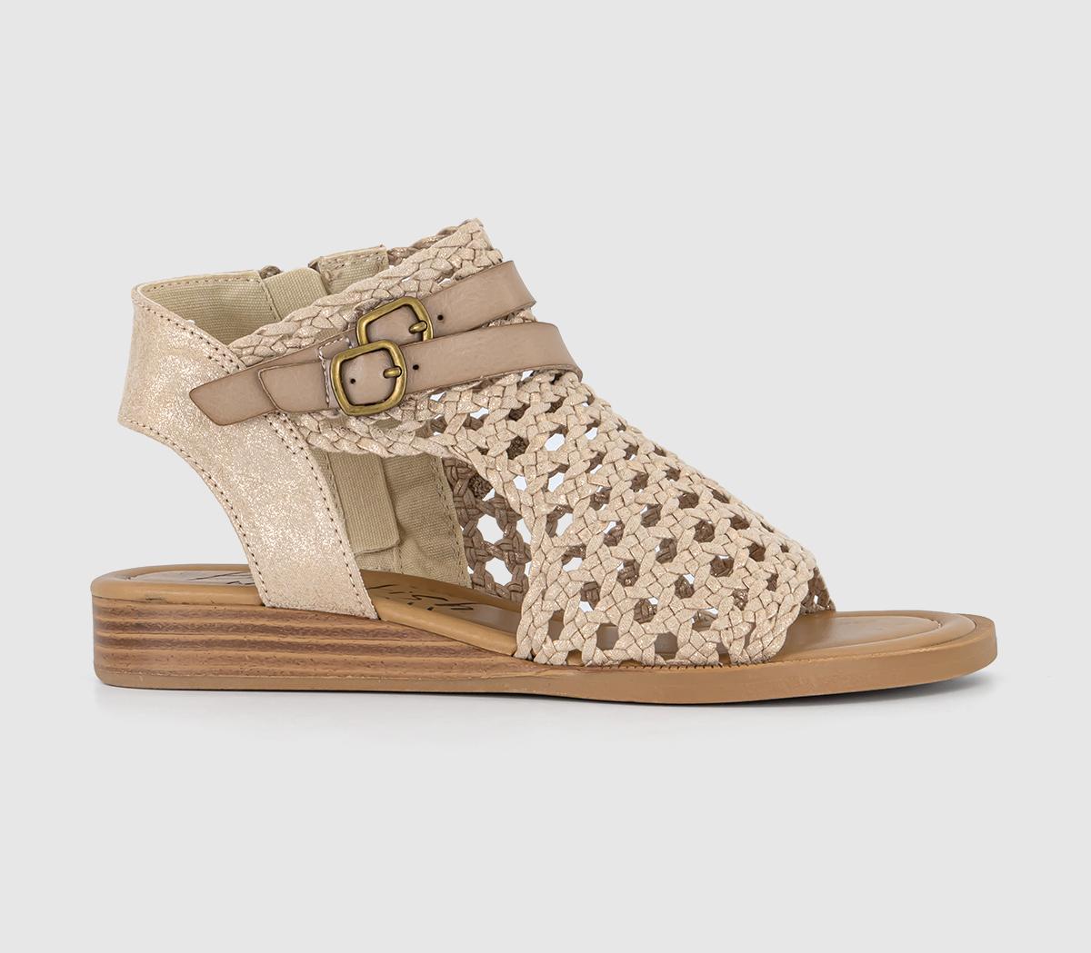 Womens Blowfish Malibu Anuella Gold Draped Micro