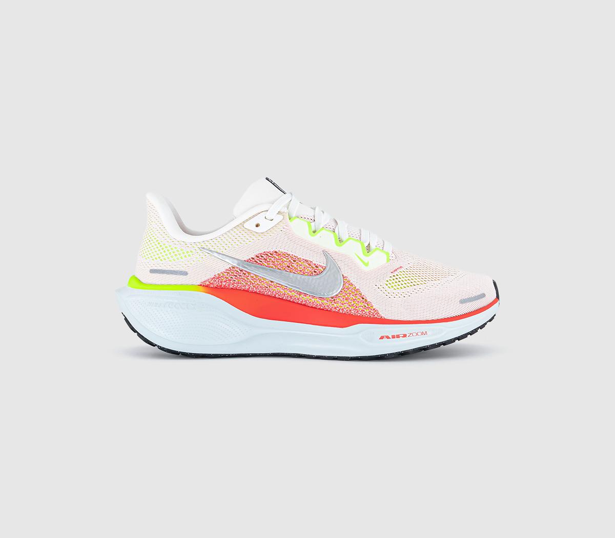 Nike Pegasus 41 Summit White Chrome Bright Crimson