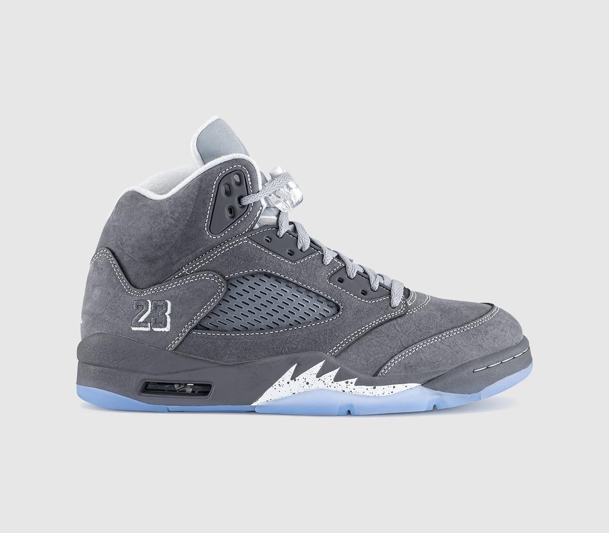 Jordan Air Jordan 5 Retro Trainers 'Wolf Grey' Light Graphite White Wolf Grey