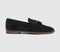 Mens Office Clapham Tassel Woven Loafers Black Leather Uk Size 8