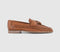 Mens Office Clapham Tassel Woven Loafers Tan Leather