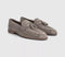 Mens OFFICE Clapham Tassel Woven Loafers Stone Suede
