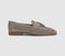 Mens OFFICE Clapham Tassel Woven Loafers Stone Suede