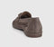 Mens OFFICE Clapham Tassel Woven Loafers Almond Suede