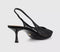 Womens OFFICE Madison Point Court Kitten Heels Black Lace