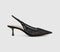 Womens OFFICE Madison Point Court Kitten Heels Black Lace - OFFCUTS SHOES by OFFICE