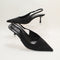 Womens OFFICE Madison Point Court Kitten Heels Black Embellished