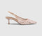 Womens OFFICE Madison Point Court Kitten Heels Pink Lace
