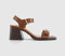 Womens Office Milan Two Part Buckle Sandals Tan