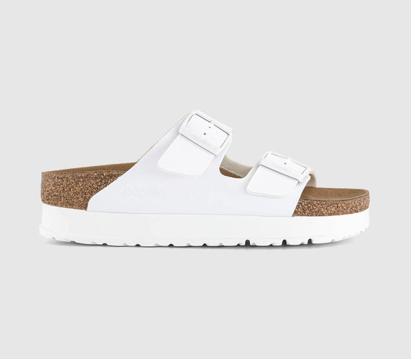 Womens Birkenstock Arizona Platform Flex White