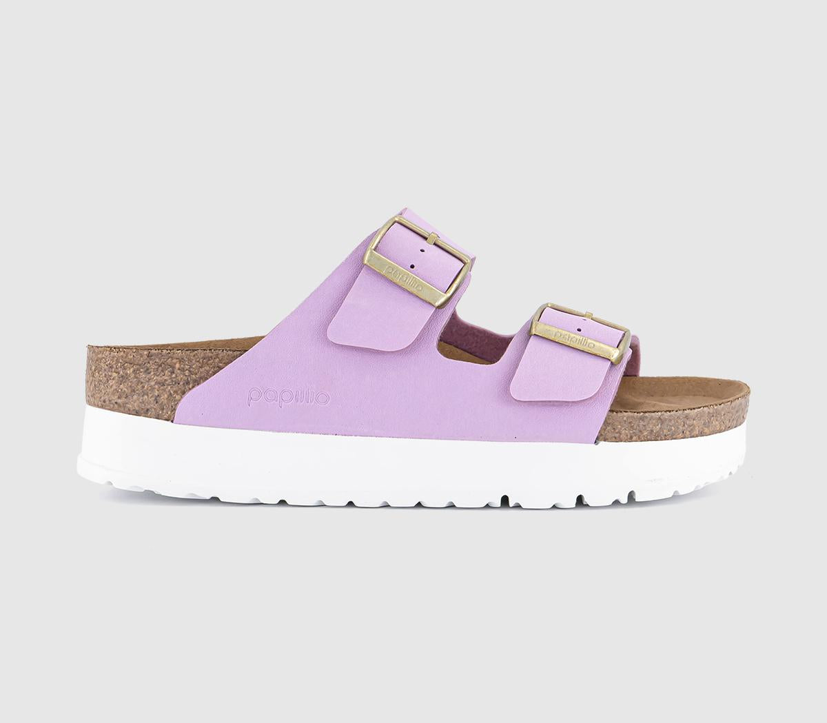 Womens BIRKENSTOCK Arizona Platform Flex Sandals Crocus