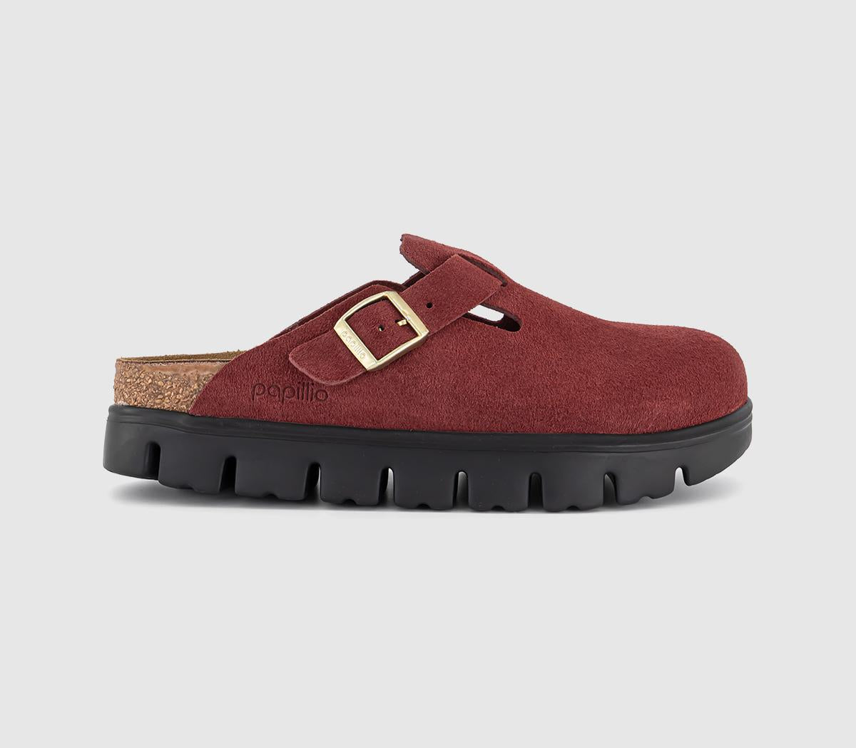 Womens BIRKENSTOCK Boston Chunky Clogs Zinfandel