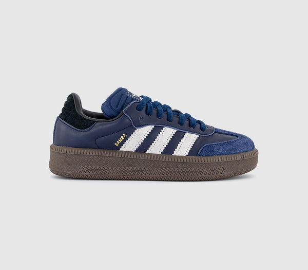 adidas Samba XLG Trainers Dark Blue White Gum