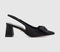 Womens Office Marley Bow Detail Slingback Block Heels Black