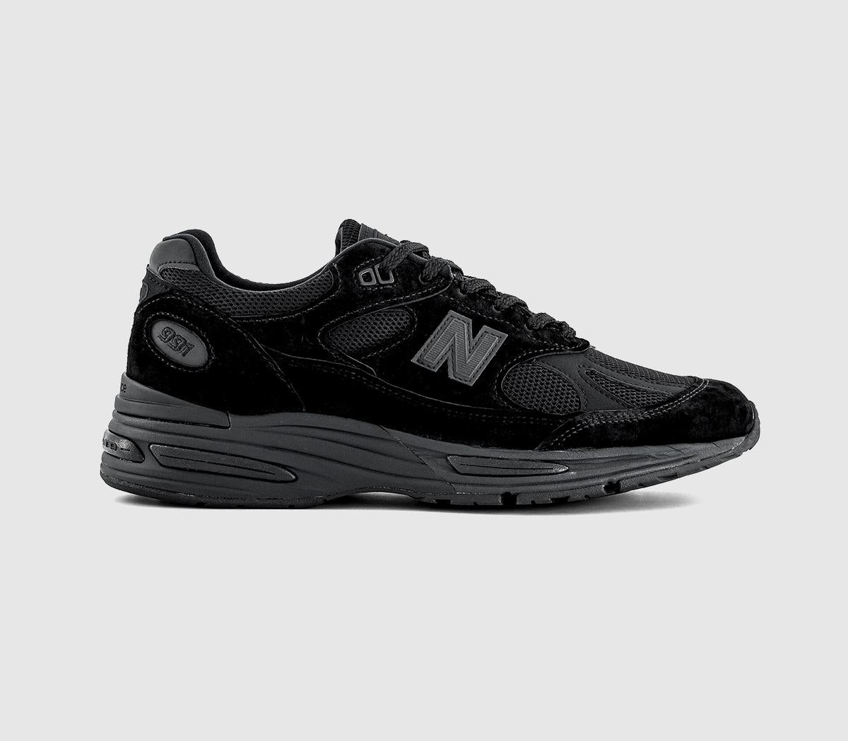 New Balance 991V2 Trainers Black Mono