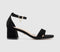 Womens Office Malaya 2 Part Block Heel Sandals Black