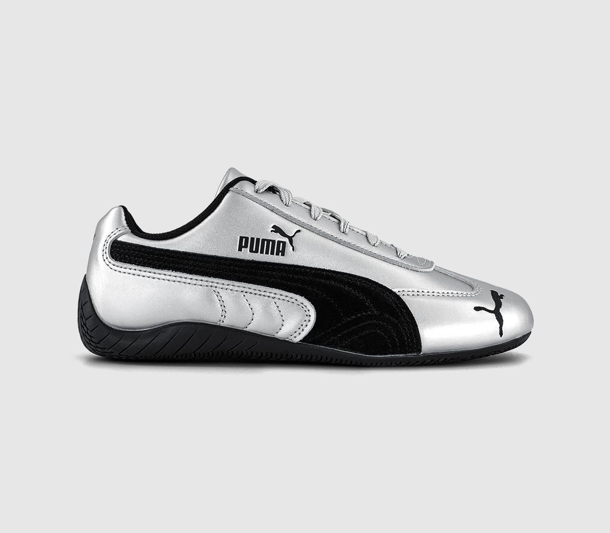 PUMA Speedcat OG Trainers Metallic Puma Silver Puma Black - OFFCUTS SHOES by OFFICE