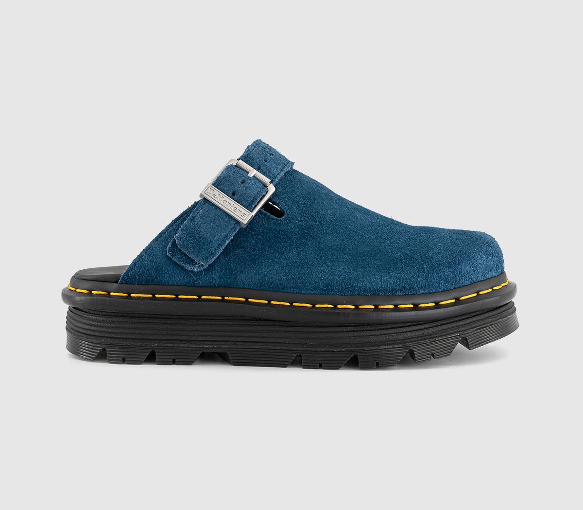 Womens Dr. Martens Zebzag Mules Neptune Blue