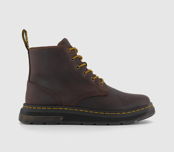 Mens Dr. Martens Crewson Chukka Dark Brown Crazy Horse