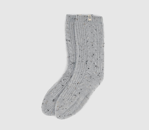 Accessories UGG Radell Cable Knit Socks Grey Speckled