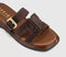Womens OFFICE Stevie Cut Out Buckle Sandals Brown Suede