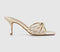 Womens Office Mitzy Knot Detail Mules Gold