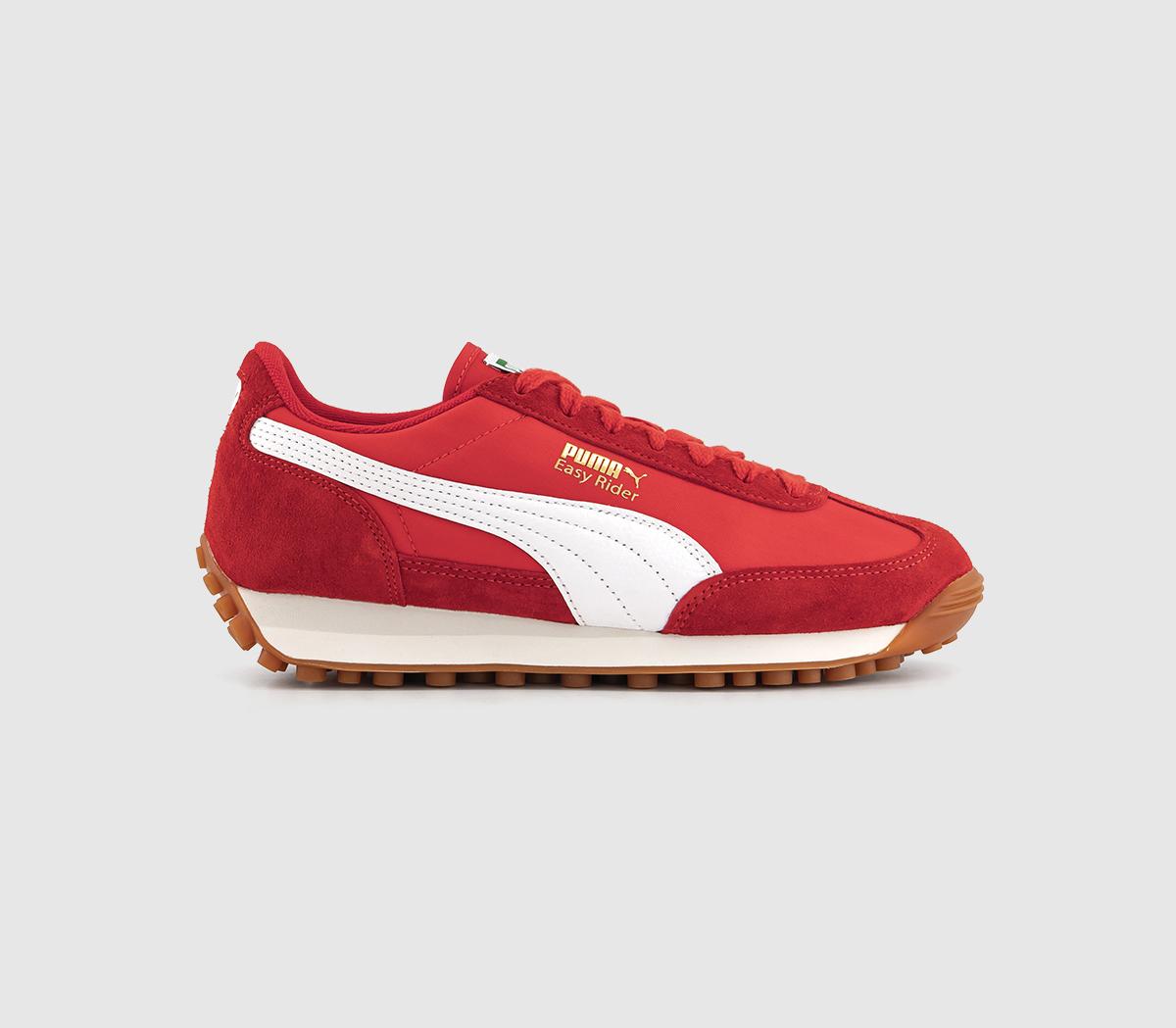 Puma Easy Rider Vintage Trainers Puma Red Puma White