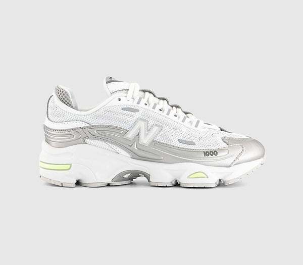 New Balance 1000 Trainers White Silver