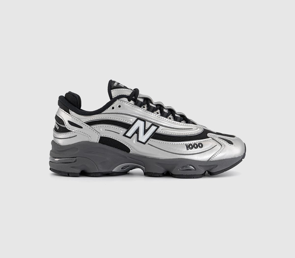 New Balance 1000 Trainers Silver Metallic Green