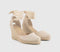 Womens OFFICE Marmalade Ankle Tie Espadrille Natural Canvas - OFFCUTS SHOES by OFFICE