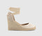 Womens Office Marmalade Ankle Tie Espadrille Natural Canvas - OFFCUTS SHOES by OFFICE