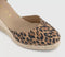 Womens OFFICE Marmalade Ankle Tie Espadrille Wedges Leopard