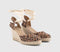 Womens OFFICE Marmalade Ankle Tie Espadrille Wedges Leopard