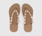 Womens Havaianas Slim Stylish Flip Flops Rose Gold
