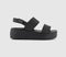 Womens Crocs Brooklyn Low Wedge Black